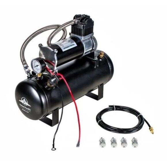 United Pacific 46154 Air Horn Compressor And Tank Kit "Competition Series" - Picture 3 of 4